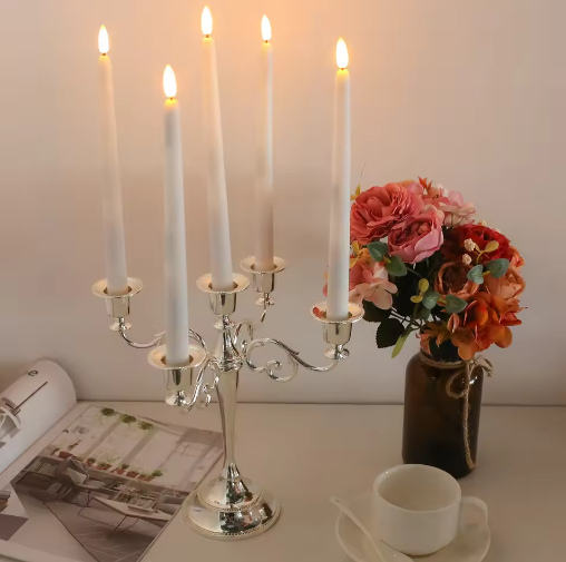 LED Taper Kaarsen Set – Vlamloze Kandelaars met Afstandsbediening