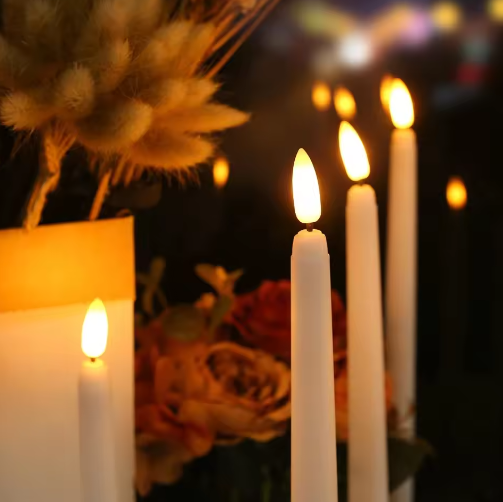LED Taper Kaarsen Set – Vlamloze Kandelaars met Afstandsbediening