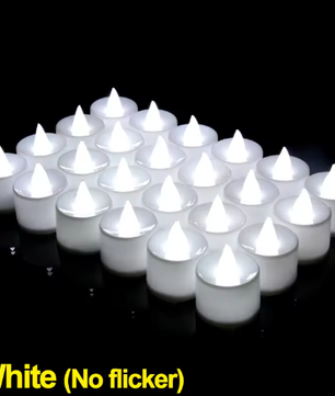 LED Theelicht Kaarsen – Vlamloze Batterij Kaarsen voor Decoratie