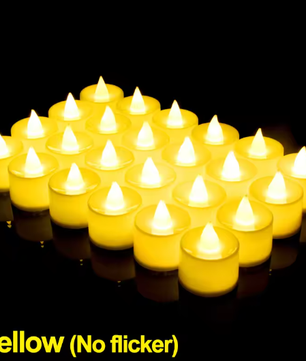 LED Theelicht Kaarsen – Vlamloze Batterij Kaarsen voor Decoratie