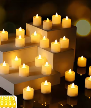 LED Theelicht Kaarsen – Vlamloze Batterij Kaarsen voor Decoratie