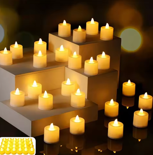 LED Theelicht Kaarsen – Vlamloze Batterij Kaarsen voor Decoratie