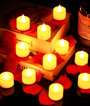 LED Theelicht Kaarsen – Vlamloze Batterij Kaarsen voor Decoratie