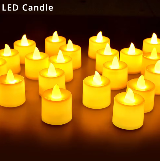 LED Theelicht Kaarsen – Vlamloze Batterij Kaarsen voor Decoratie