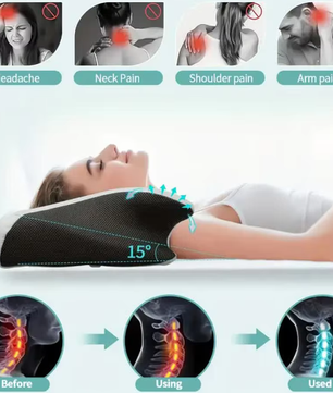 Ergonomisch Vlinder Nekkussen van Traagschuim – Orthopedisch Slaapkussen