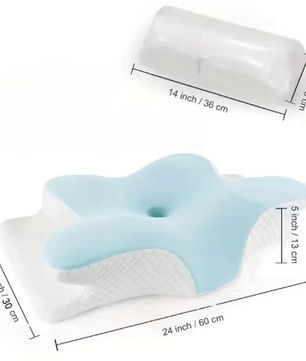 Ergonomisch Vlinder Nekkussen van Traagschuim – Orthopedisch Slaapkussen