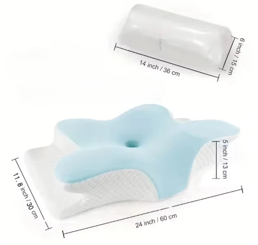 Ergonomisch Vlinder Nekkussen van Traagschuim – Orthopedisch Slaapkussen