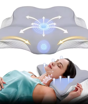 Ergonomisch Vlinder Nekkussen van Traagschuim – Orthopedisch Slaapkussen