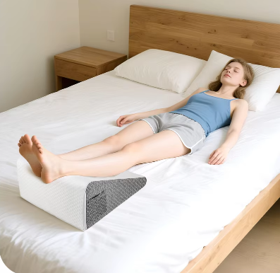 Ergonomisch Wigkussen van Traagschuim – Driehoekig Rug- en Slaapkussen