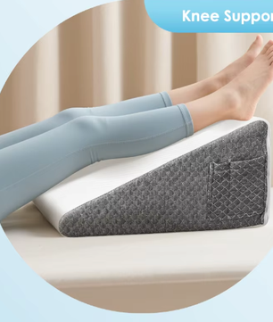 Ergonomisch Wigkussen van Traagschuim – Driehoekig Rug- en Slaapkussen