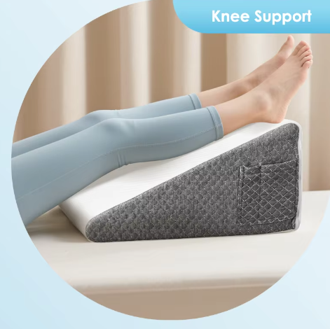 Ergonomisch Wigkussen van Traagschuim – Driehoekig Rug- en Slaapkussen