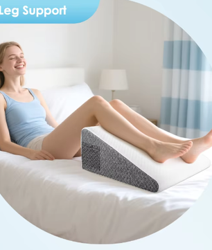 Ergonomisch Wigkussen van Traagschuim – Driehoekig Rug- en Slaapkussen