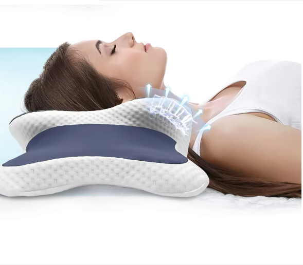 Ergonomisch Traagschuim Nekkussen – Orthopedisch Cervicaal Slaapkussen