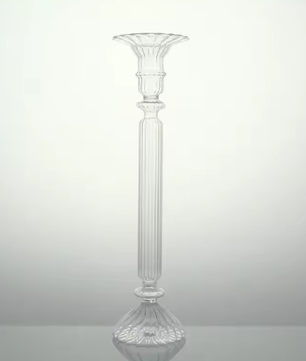 Glazen Kaarshouder – Moderne Kandelaars voor Tafel, Decoratieve Kaarsenhouder en Droge Bloem Vaas