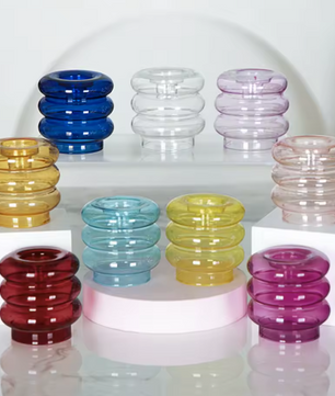 Glazen Kaarshouder – Moderne Kandelaar voor Tafel en Interieur Decoratie