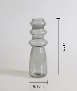 Scandinavische Glazen Vaas – Decoratieve Bloemenvaas voor Woonkamer en Interieur