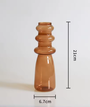 Scandinavische Glazen Vaas – Decoratieve Bloemenvaas voor Woonkamer en Interieur