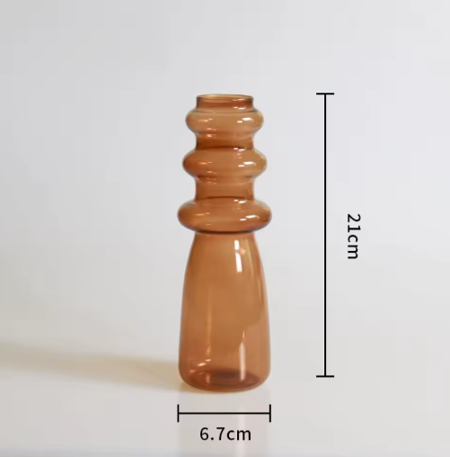 Scandinavische Glazen Vaas – Decoratieve Bloemenvaas voor Woonkamer en Interieur