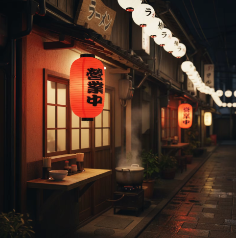 Japanse Hangende Lantaarn – Traditionele Decoratieve Lamp voor Restaurant en Interieur