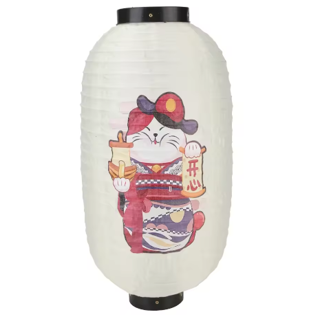 Japanse Lucky Cat Hanglantaarn – Traditionele Bistro Decoratie