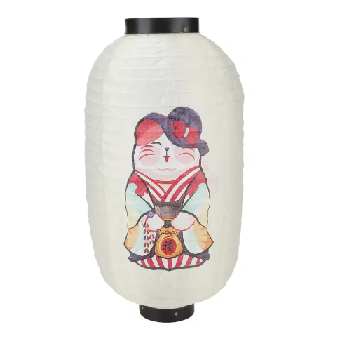 Japanse Lucky Cat Hanglantaarn – Traditionele Bistro Decoratie