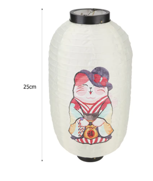 Japanse Lucky Cat Hanglantaarn – Traditionele Bistro Decoratie
