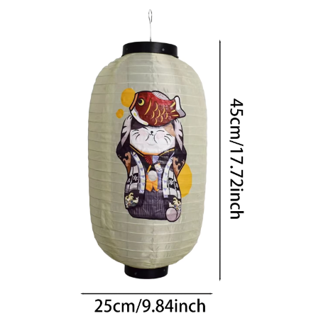 Japanse Hangende Lantaarn – Traditionele Restaurant Decoratie 25 × 45 cm