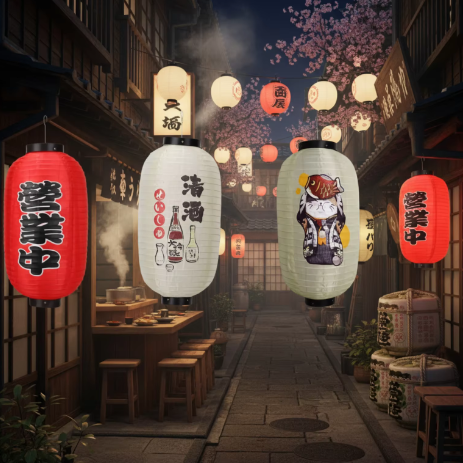 Japanse Hangende Lantaarn – Traditionele Restaurant Decoratie 25 × 45 cm