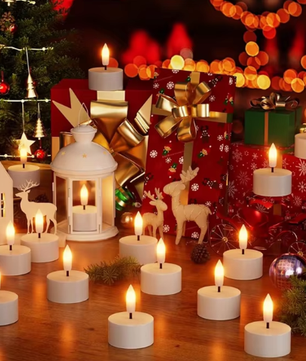 Oplaadbare LED Theelichtjes Set van 6 – Vlamloze Kaarsen met Afstandsbediening en Laadstation