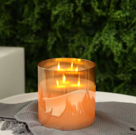 LED Vlamloze Kaars met Bewegende Vlam – Batterij Tafelkaars 15 × 15 cm