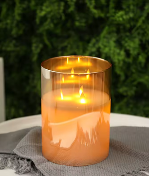 LED Vlamloze Kaars met Bewegende Vlam – Batterij Tafelkaars 15 × 15 cm