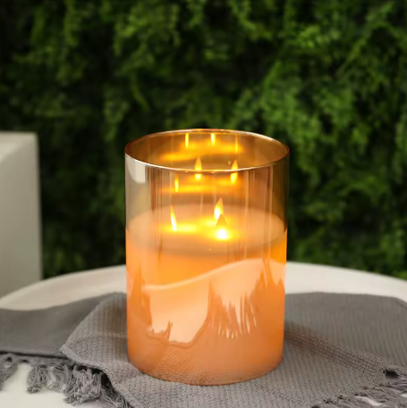 LED Vlamloze Kaars met Bewegende Vlam – Batterij Tafelkaars 15 × 15 cm