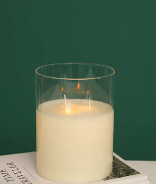 LED Vlamloze Kaars met Bewegende Vlam – Batterij Tafelkaars 15 × 15 cm