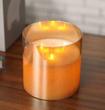 LED Vlamloze Kaars met Bewegende Vlam – Batterij Tafelkaars 15 × 15 cm