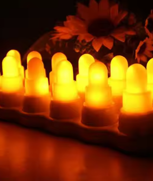 Oplaadbare LED Theelichtjes Set van 12 – Vlamloze Kaarsen met Afstandsbediening en Laadstation