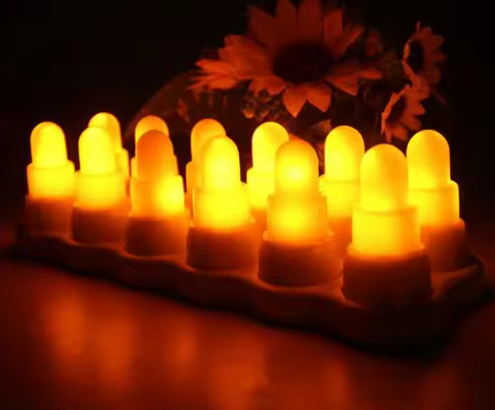 Oplaadbare LED Theelichtjes Set van 12 – Vlamloze Kaarsen met Afstandsbediening en Laadstation