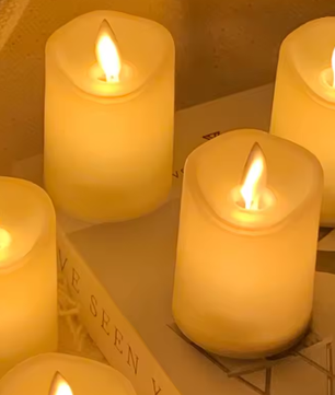 LED Vlamloze Kaarsen Set van 6 – Flikkerende Pilaarkaarsen met Timer