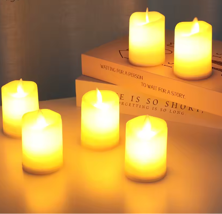 LED Vlamloze Kaarsen Set van 6 – Flikkerende Pilaarkaarsen met Timer