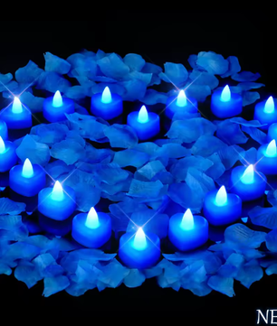 Hartvormige LED Theelichtjes Set van 24 – Vlamloze Romantische Kaarsen Decoratie