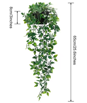 Kunstplant Wijnstok 90 cm – Hangende Decoratieve Klimop Slingers