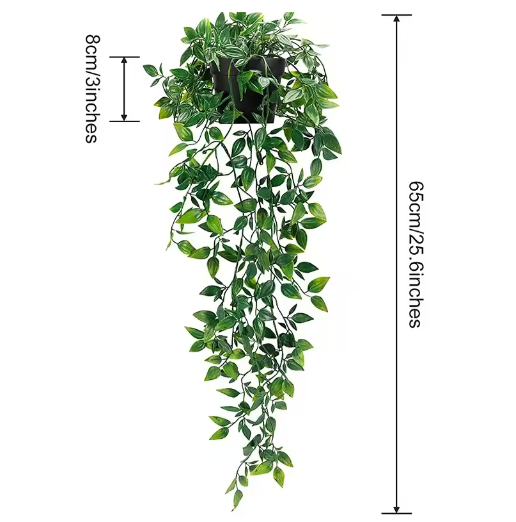 Kunstplant Wijnstok 90 cm – Hangende Decoratieve Klimop Slingers