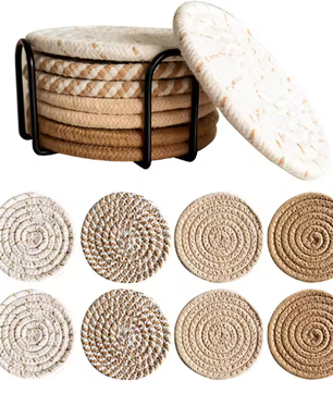 Onderzetters Set van 8 – Absorberende Drankonderzetters voor Tafel