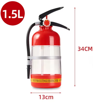 Brandblusser Vormige Drankdispenser – 1,5L / 3L Whiskey Beluchter en Bierdispenser voor Cocktails, Wijn en Party Dranken