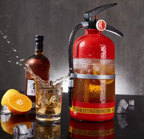 Brandblusser Vormige Drankdispenser – 1,5L / 3L Whiskey Beluchter en Bierdispenser voor Cocktails, Wijn en Party Dranken