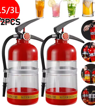 Brandblusser Vormige Drankdispenser – 1,5L / 3L Whiskey Beluchter en Bierdispenser voor Cocktails, Wijn en Party Dranken