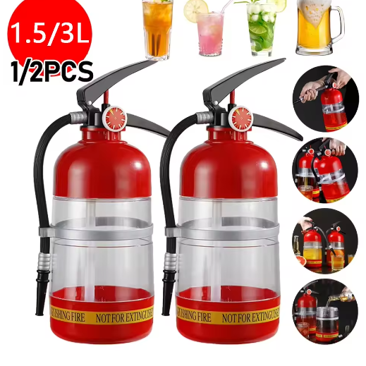 Brandblusser Vormige Drankdispenser – 1,5L / 3L Whiskey Beluchter en Bierdispenser voor Cocktails, Wijn en Party Dranken