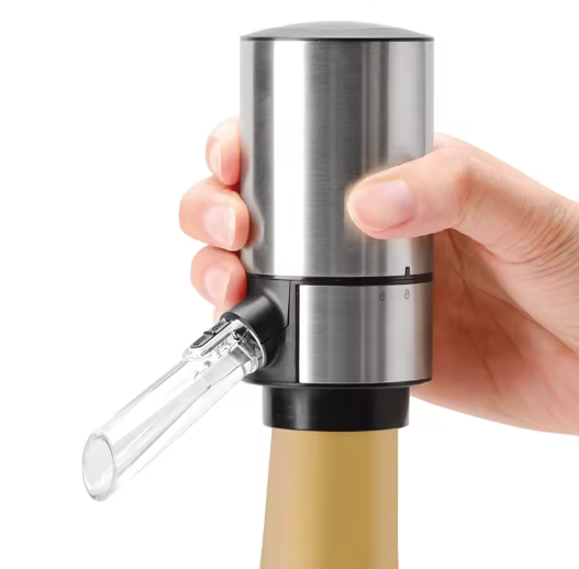 Elektrische Wijnbeluchter en Dispenser – Automatische Wijn Decanter met Oplaadbare Basis