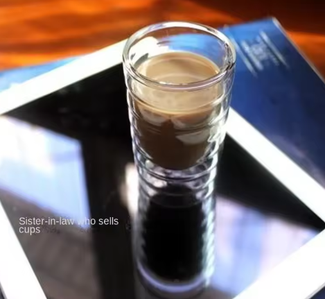 Dubbelwandige Glazen Koffiemok – Hittebestendige Transparante Drinkbeker