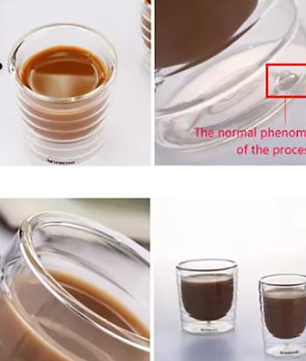 Dubbelwandige Glazen Koffiemok – Hittebestendige Transparante Drinkbeker