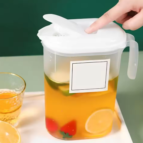 Koelkast Waterkan met Filterdeksel – Kunststof Sapkan 1,5L met Handvat